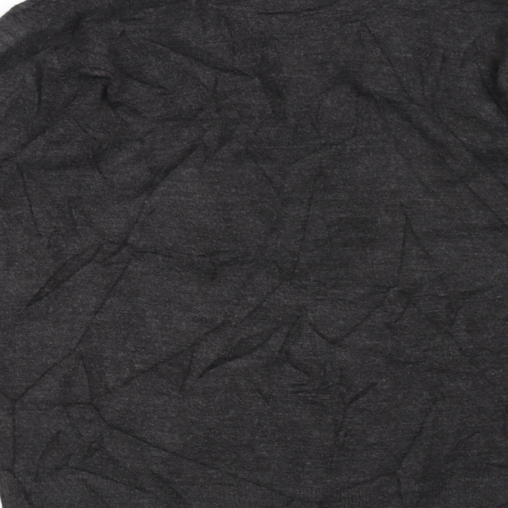 Easy Mens Black Knit Pullover Jumper Size L