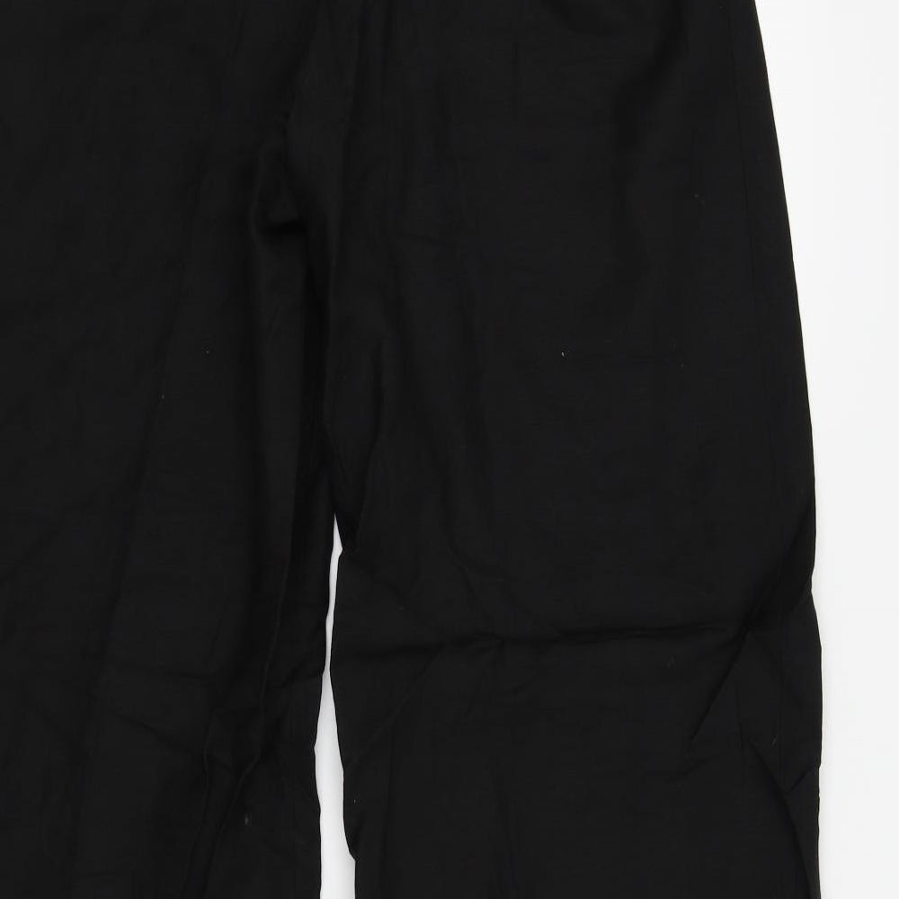 Oscar Womens Black Trousers Size 8 L24 in