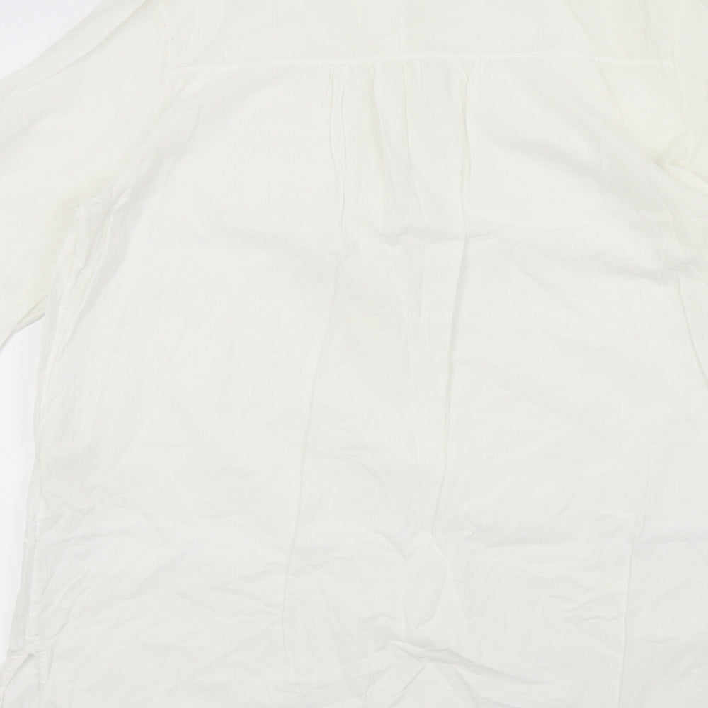 Womens UK Size S Preworn White Basic Blouse