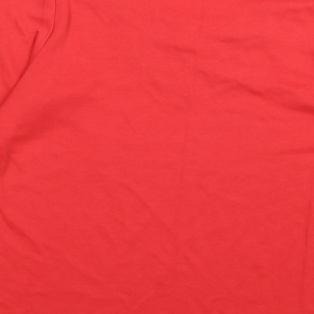 Womens UK Size 10 Bonmarché Red Basic T-Shirt
