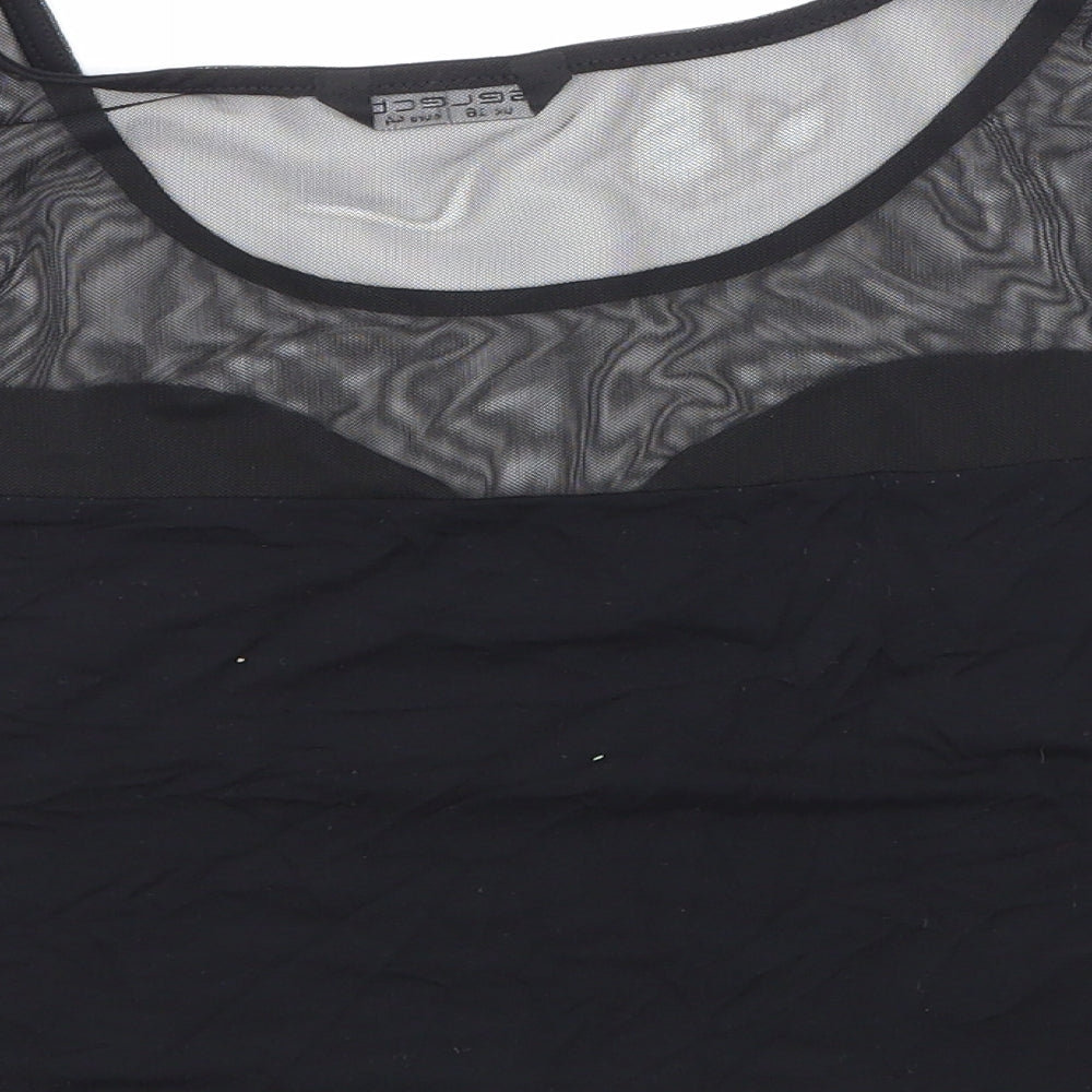 Womens UK Size 16 Select Black Cropped Blouse