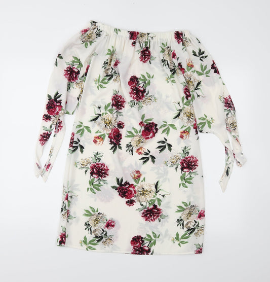 New Look Womens Ivory Floral Shift Size 6
