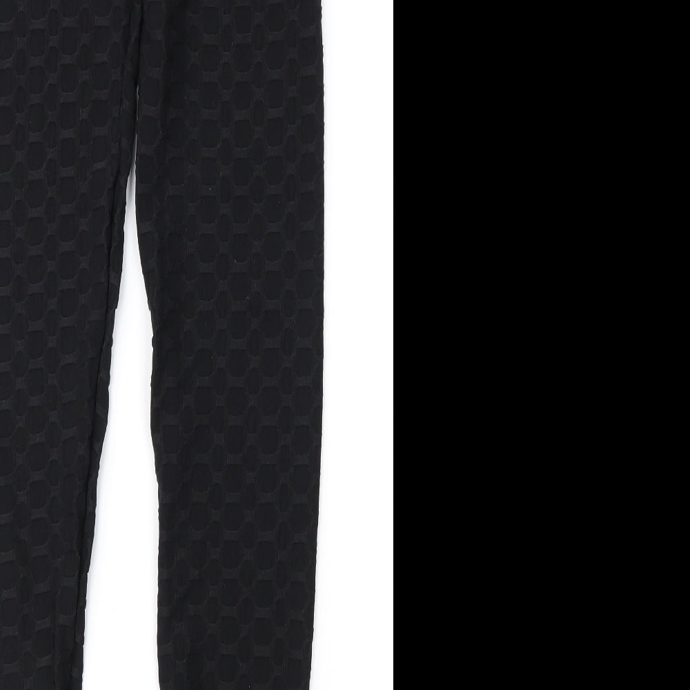 Womens UK Size S Preworn Carrot Black Leggings