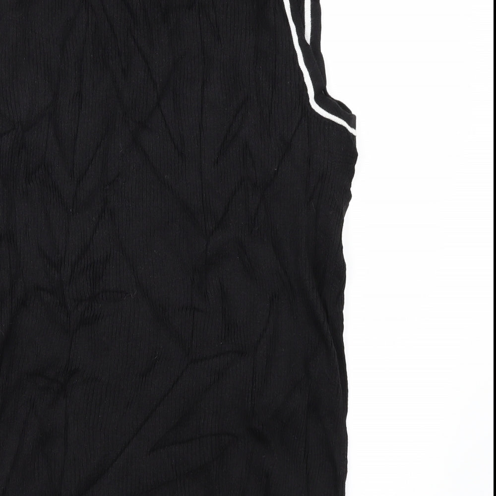 Jones New York Womens Black Vest Jumper Size XL