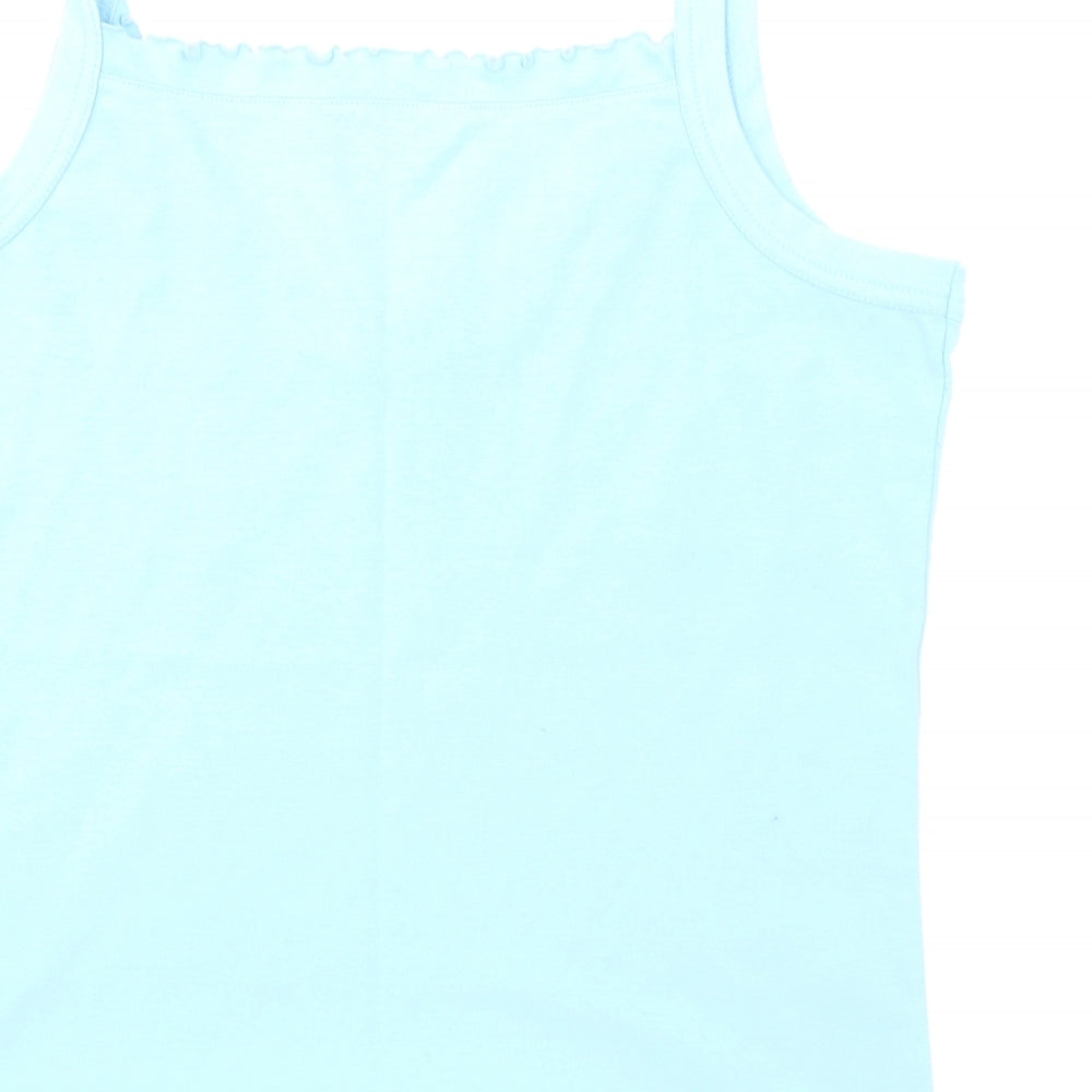 Womens UK Size L Donna Lewis Blue Camisole T-Shirt