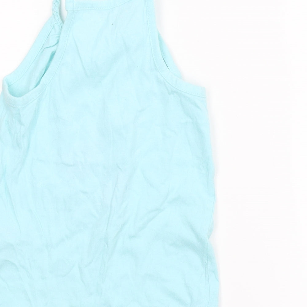 Primark Girls Blue Camisole Blouse Size 5-6 Years - Tropical