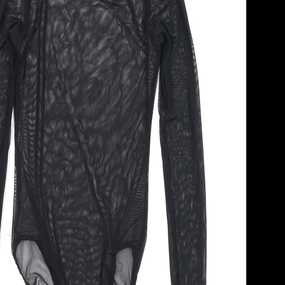 New Look Womens Black Leotard One-Piece Size 8