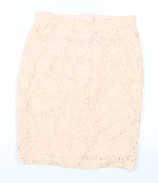 Womens UK Size 12 H&M Straight & Pencil Lace Skirt