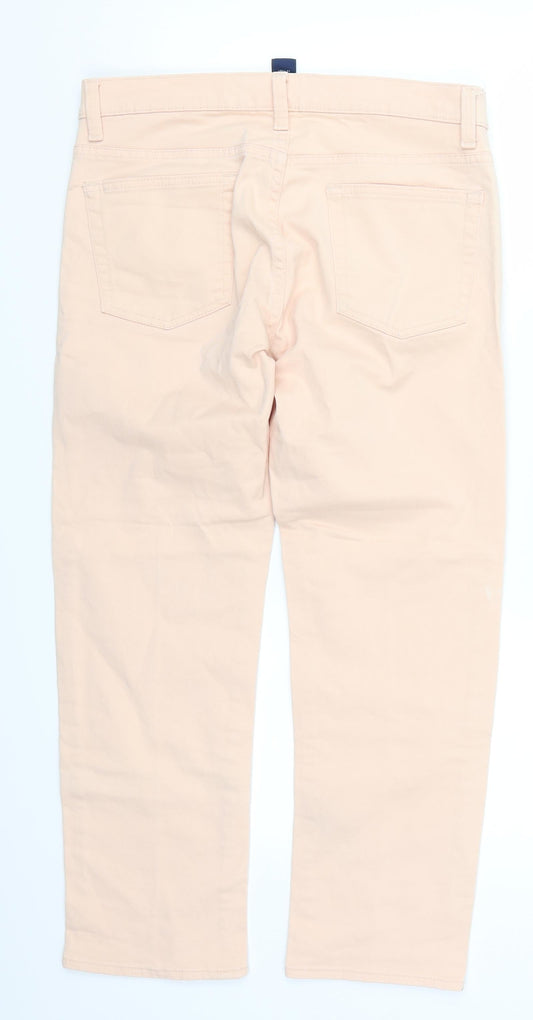 Gap Womens Pink Denim Cropped Jeans Size 32 in L25 in