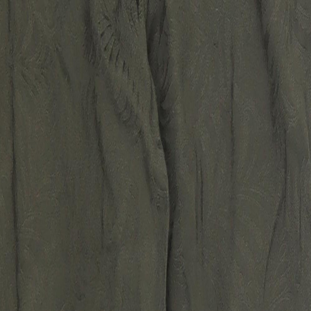 Womens UK Size 8 H&M Regular Fit Green Trousers