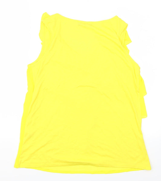 George Womens Yellow Basic Tank Size 12