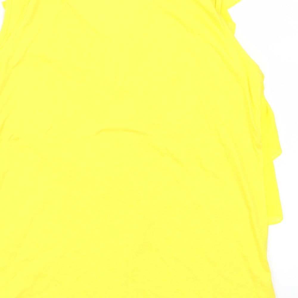 George Womens Yellow Basic Tank Size 12