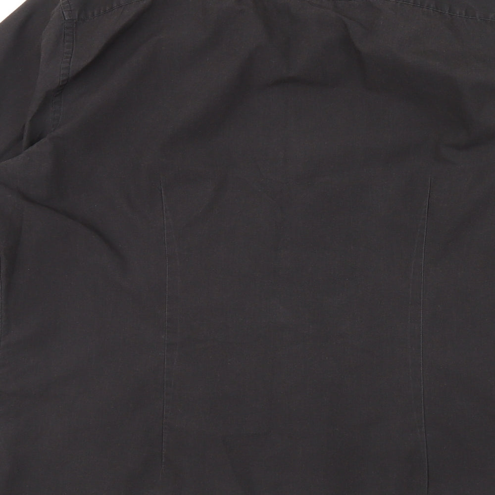 F&F Mens Grey Button-Up Size 15.5