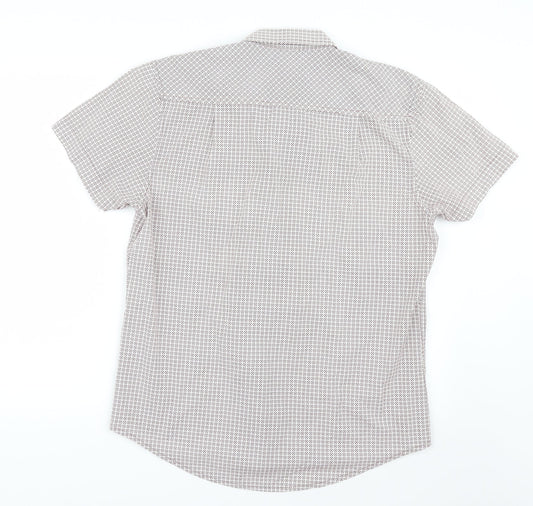 Threadbare Mens Red Geometric Button-Up Size L