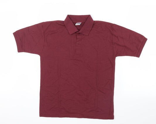 Womens UK Size XS JERZEES Purple Basic Polo