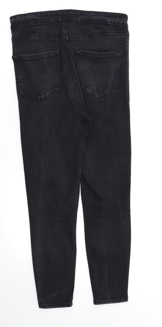 Denim &co Womens Black Skinny Jeans Size 12 L25 in