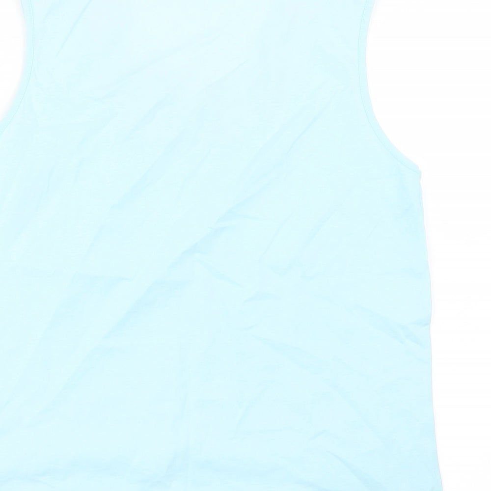 Womens UK Size 10 Preworn Blue Basic Tank