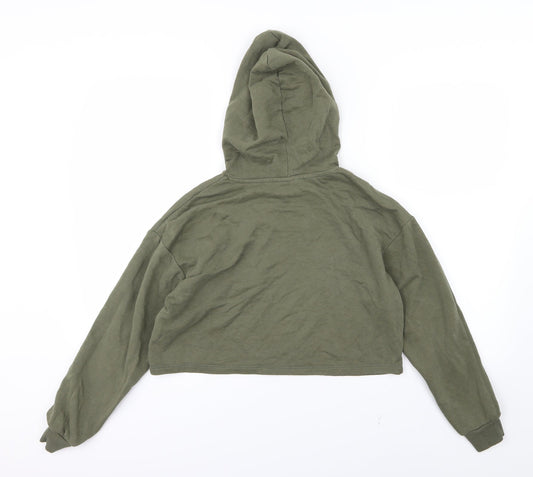 Womens UK Size S Divided by H&M Green Pullover Hoodie