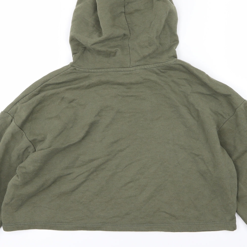 Womens UK Size S Divided by H&M Green Pullover Hoodie