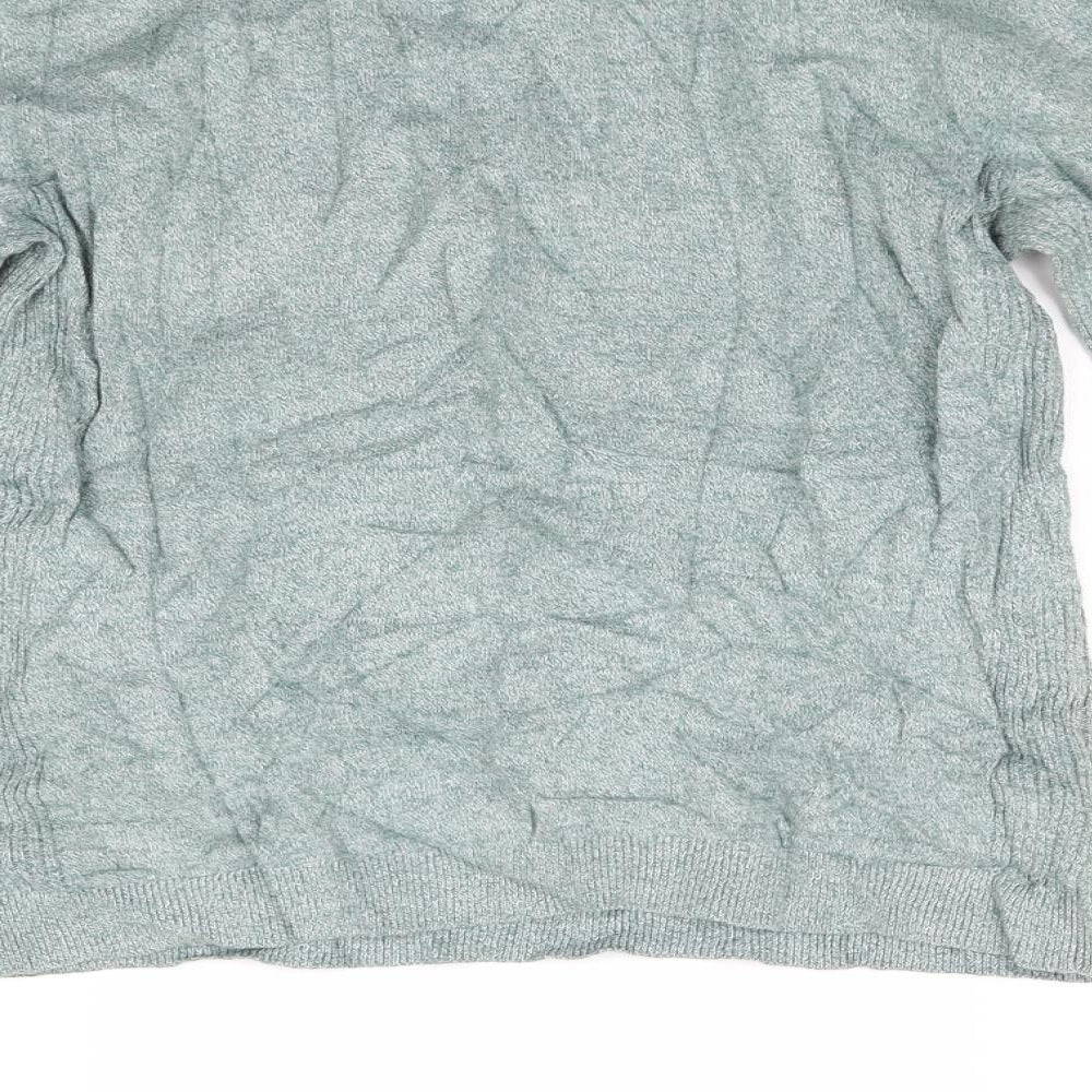 Mens UK Size XS Topman Green Pullover Jumper
