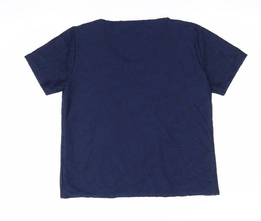 CC Womens Blue Basic Blouse Size M