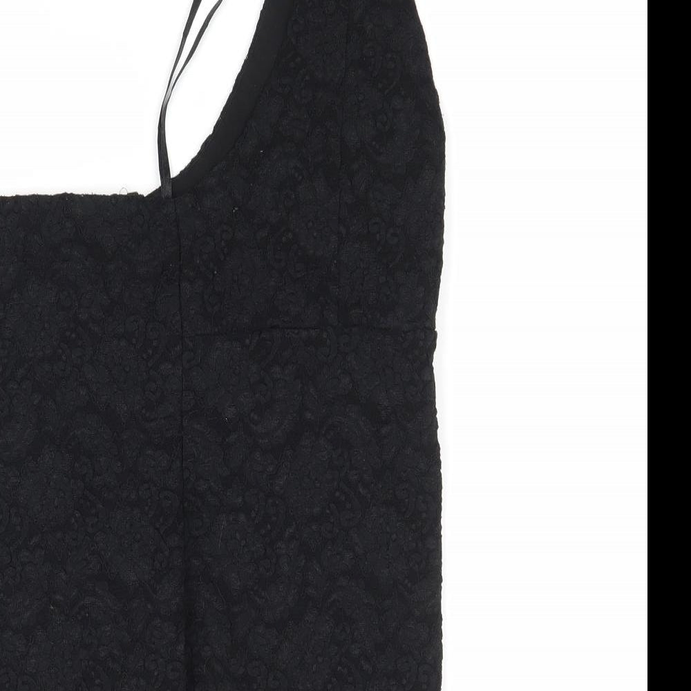 Womens UK Size L Fransa Black Basic Blouse