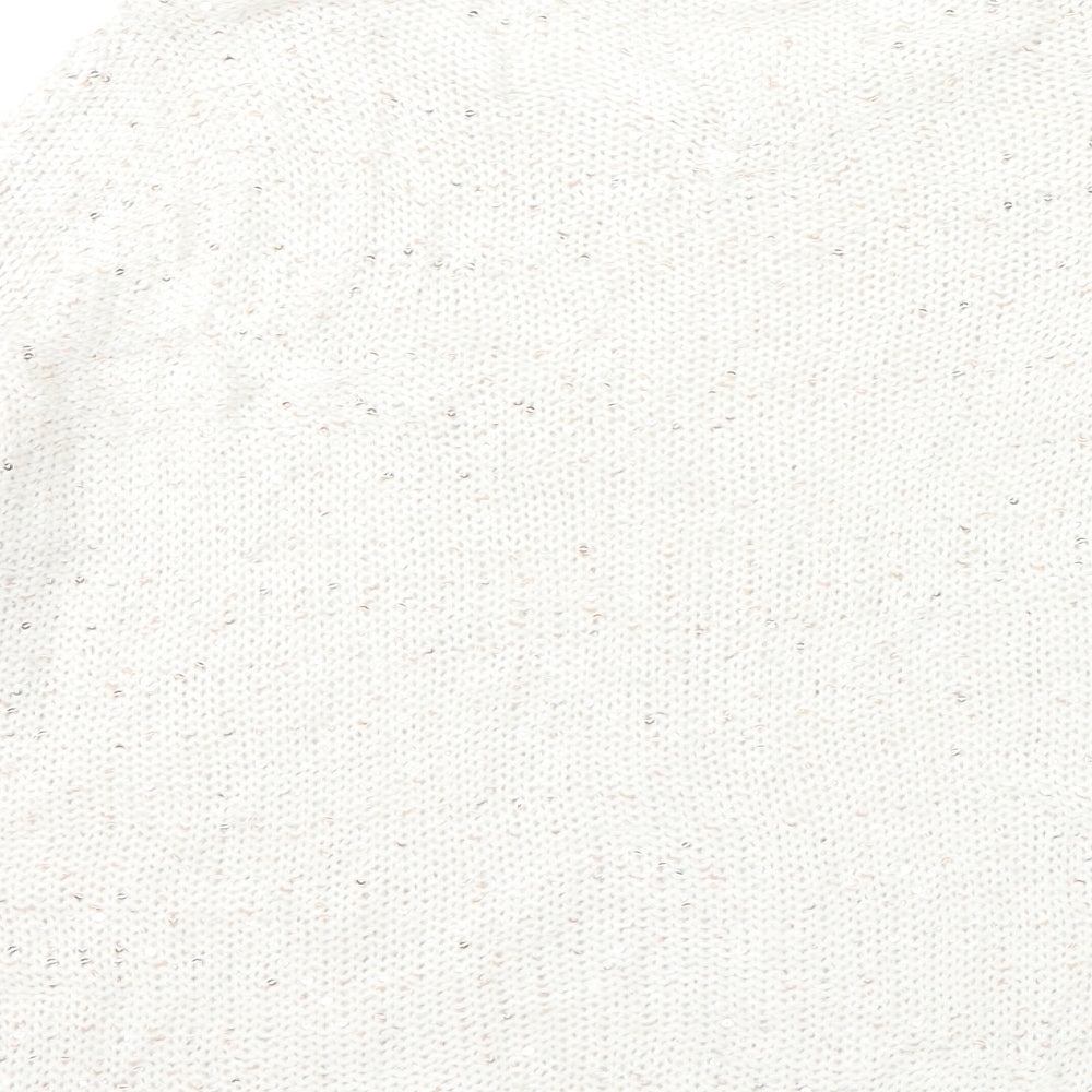 George Womens White Knit Pullover Jumper Size 12