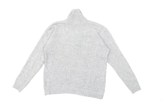 Pure & Natural Womens Grey Knit Pullover Jumper Size M