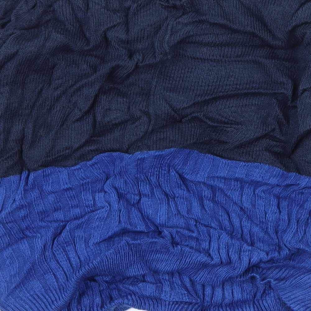 Tu Womens Blue Knit Pullover Jumper Size 14