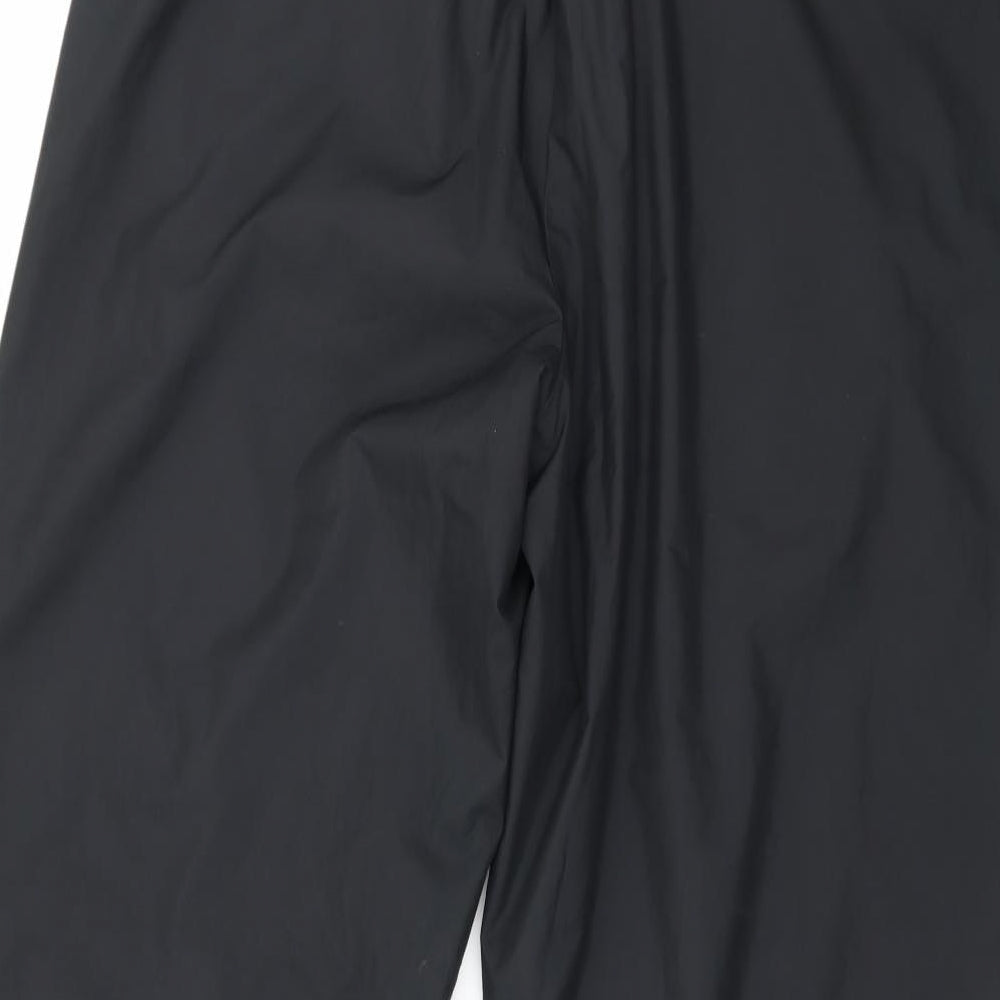 Oakmont Mens Black Rain Trousers Trousers Size 31 in L29 in