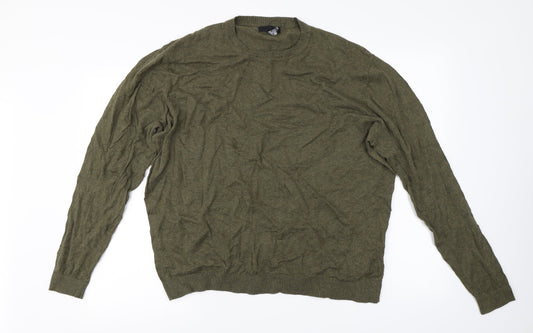 Mens UK Size 2XL ASOS Green Pullover Jumper