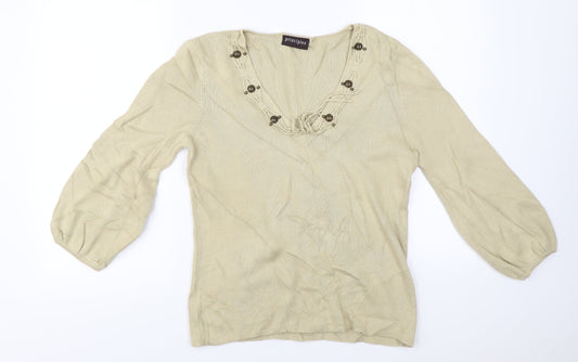 Principles Womens Beige Pullover Jumper Size 14