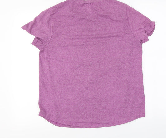 Womens UK Size 12 Lee Cooper Pink Basic T-Shirt