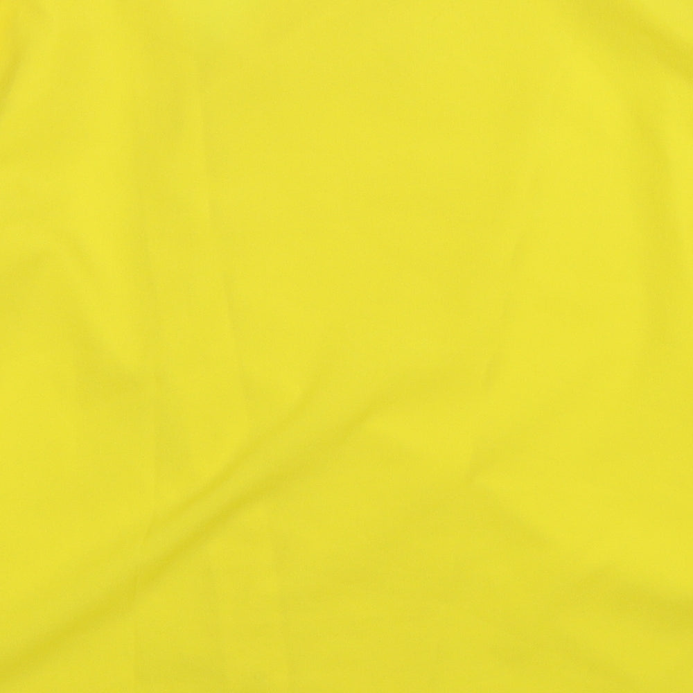 Womens UK Size M Preworn Yellow Basic Button-Up
