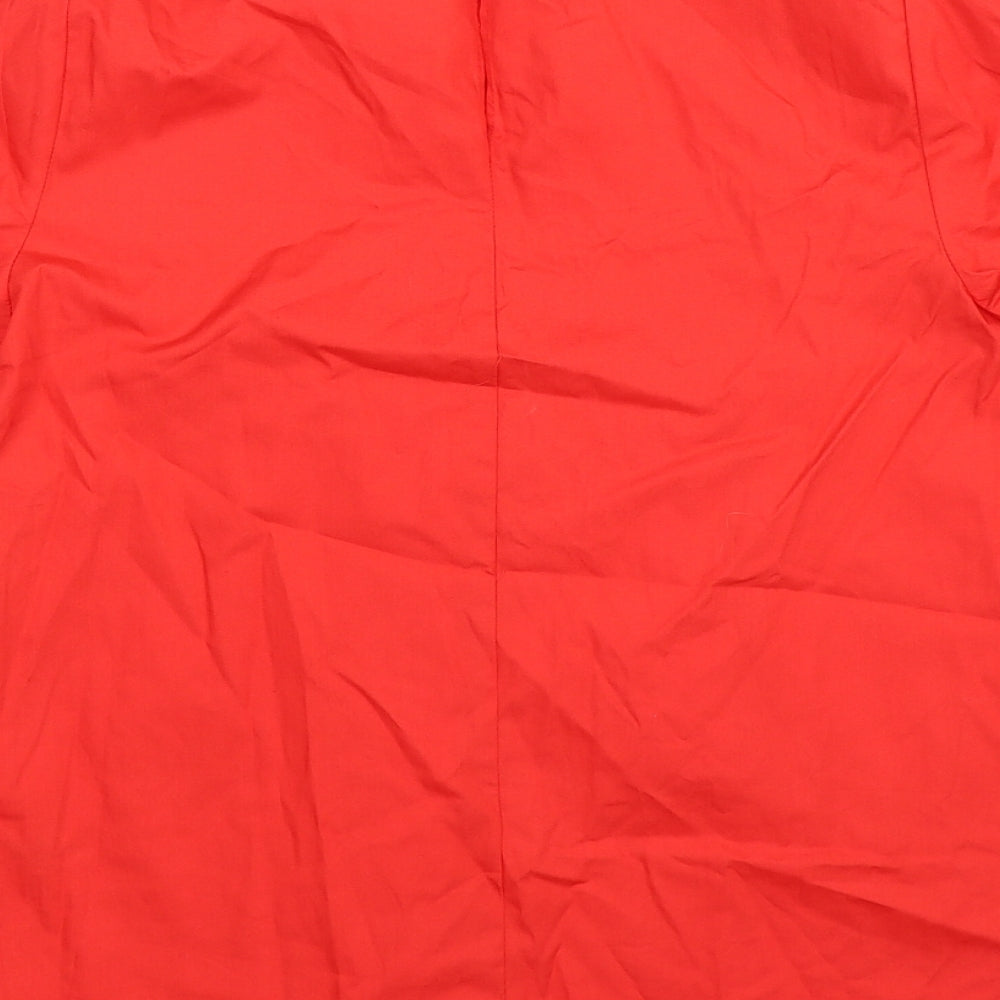 George Womens Red Basic Blouse Size 8