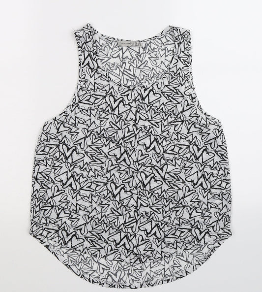 Womens UK Size 10 Atmosphere White Basic Tank