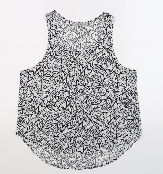 Womens UK Size 10 Atmosphere White Basic Tank