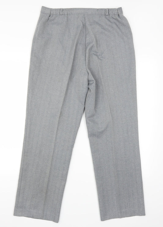 Womens UK Size 12 BHS Regular Fit Sweatpants Grey Trousers