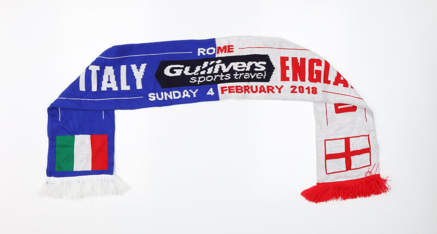 Preworn Football Scarf 54 in 8 in - england vs italy 2018