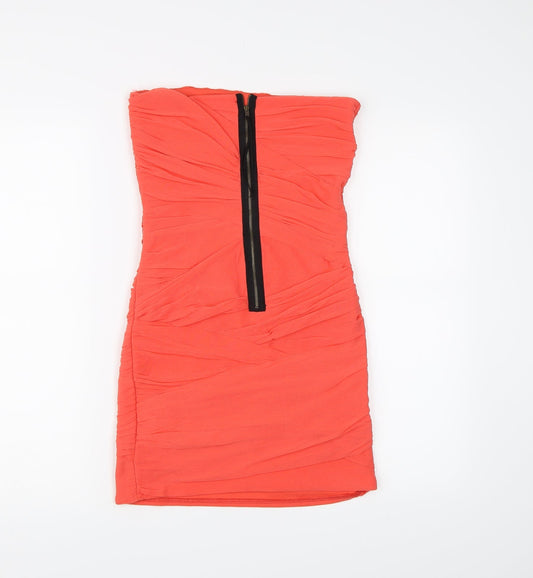 Topshop Womens Pink Bodycon Size 8