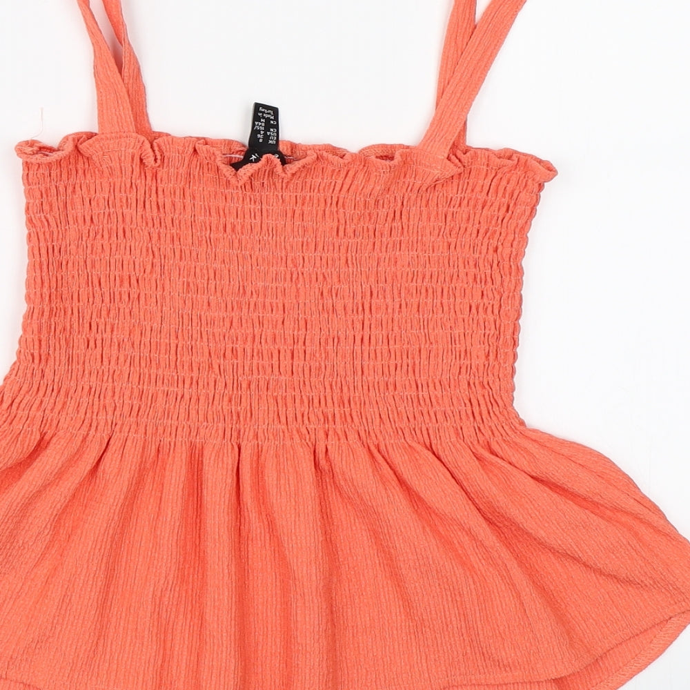 Womens UK Size 8 New Look Pink Camisole Tank