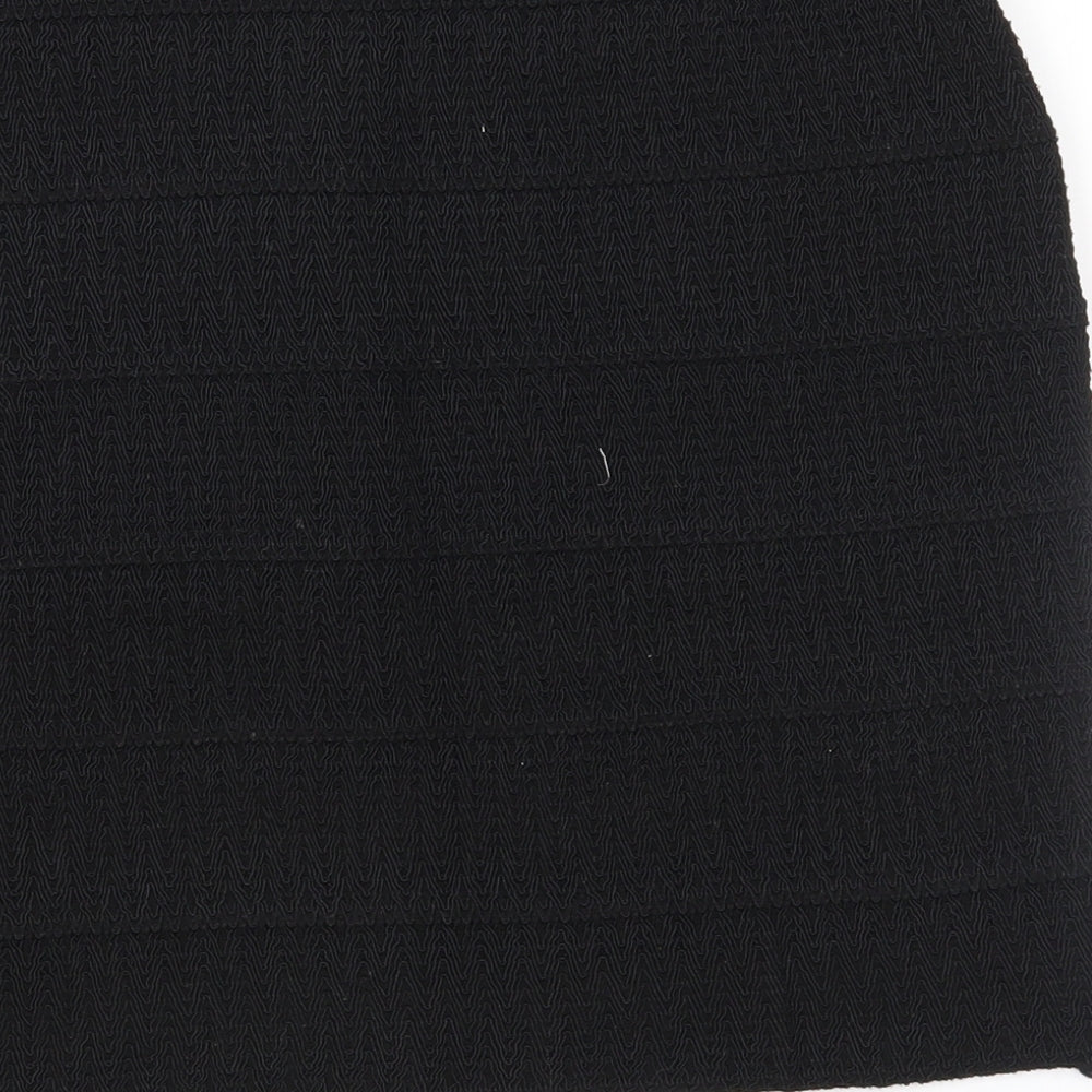 H&M Womens Black Geometric Straight & Pencil Skirt Size S