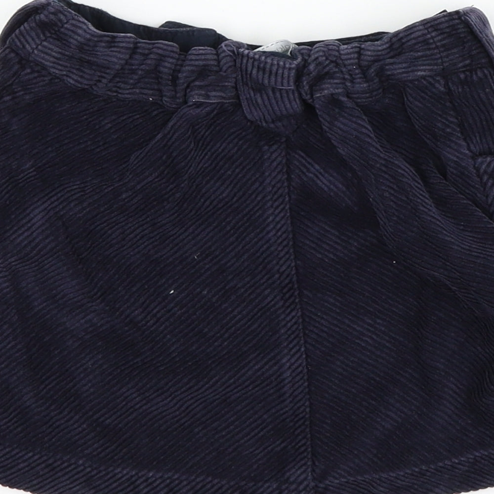 Pumpkin Patch Girls Blue Corduroy A-Line Skirt Size 7 Years