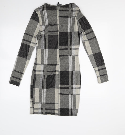 New Look Womens Multicoloured Check Mini Size 10