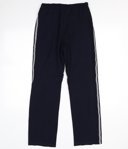 M&S Womens Blue Sweatpants Trousers Size 12 L29 in