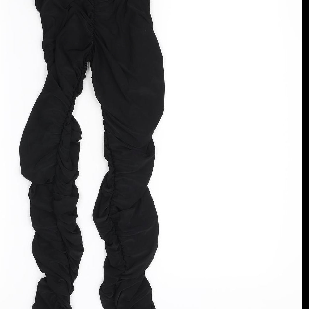 Missguided Womens Black Jegging Trousers Size 10 L29 in