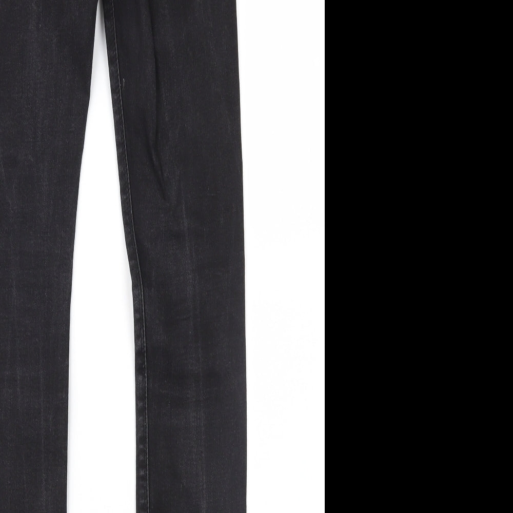 Denim & Co. Womens Black Denim Skinny Jeans Size 10 L29 in