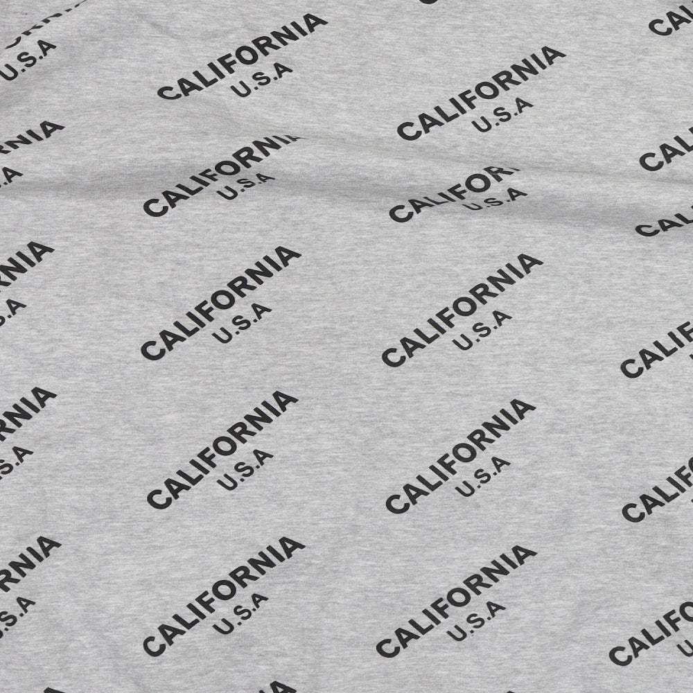 Missguided Womens Grey Pullover Sweatshirt Size 14 - CALIFORNIA U.S.A