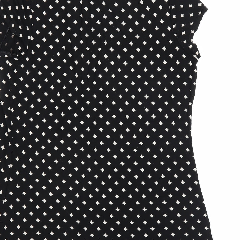 Womens UK Size Marks and Spencer Black Basic T-Shirt
