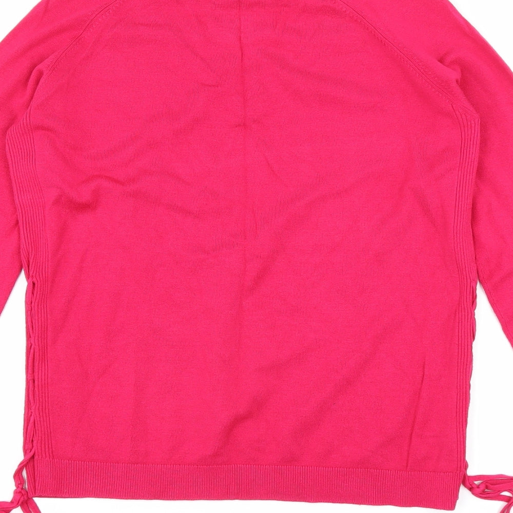 Sainsburys Womens Pink Pullover Jumper Size 10